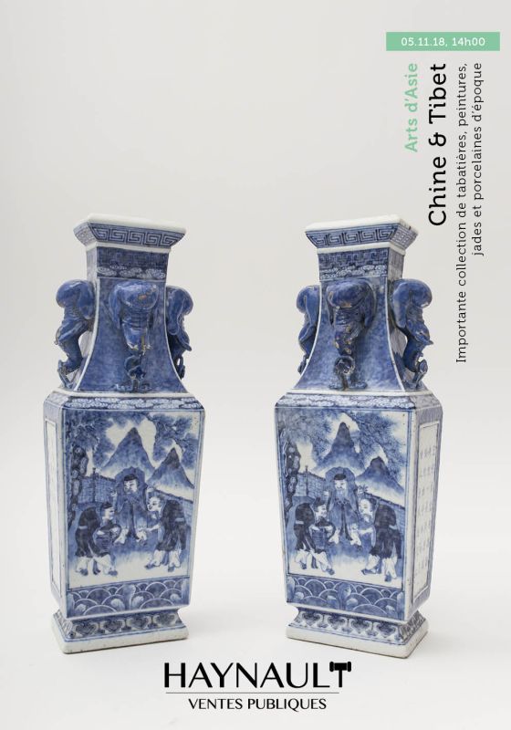 China and Tibet, important collection of snuff bottles, paintings, jades and porcelain